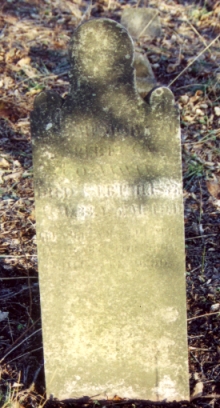 Rebecca's tombstone at Ben Marshall Cemetery.jpg (99279 bytes)
